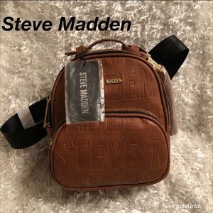 steve madden cognac backpack